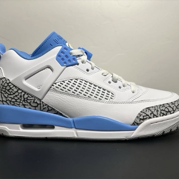 Men's Nike Air Jordan Spizike Low Shoes - UNC University Blue FQ1759-141 - Picture 1 of 7
